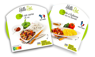 Entdecken Sie unsere leckeren Hello Diet-Gerichte zum Abnehmen, hergestellt in Frankreich mit französischem Fleisch.